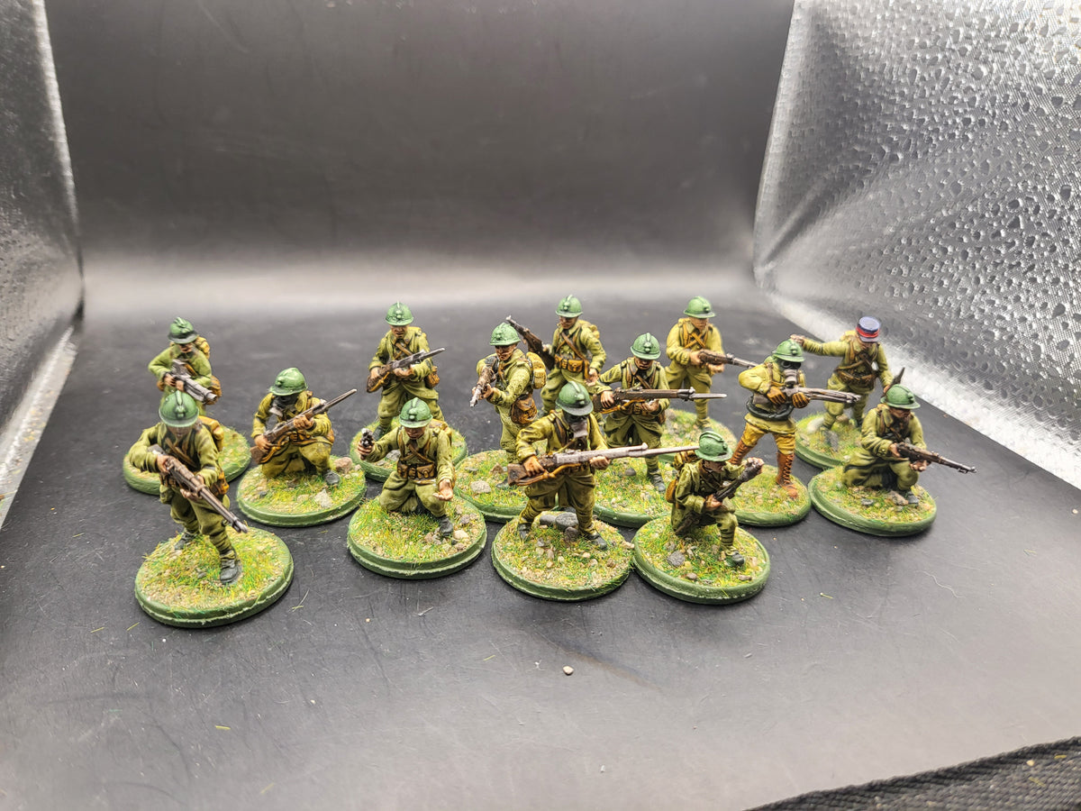 Bolt Action French Infantry Squad Painted (BA054)