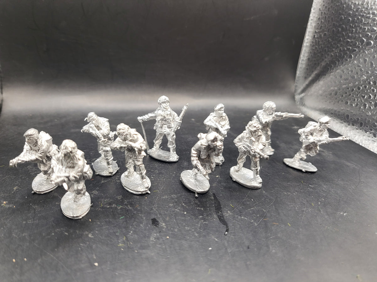 Bolt Action British Airborne Infantry Squad. Rare Metal (AI097)