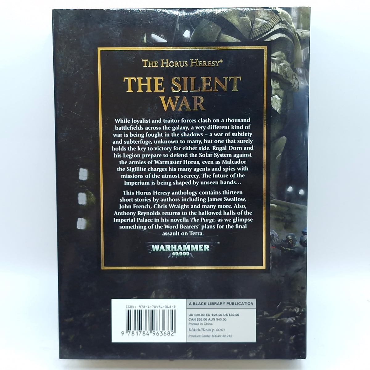 Warhammer The Horus Heresy: The Silent War 1st Edititon Hardback (BG178)