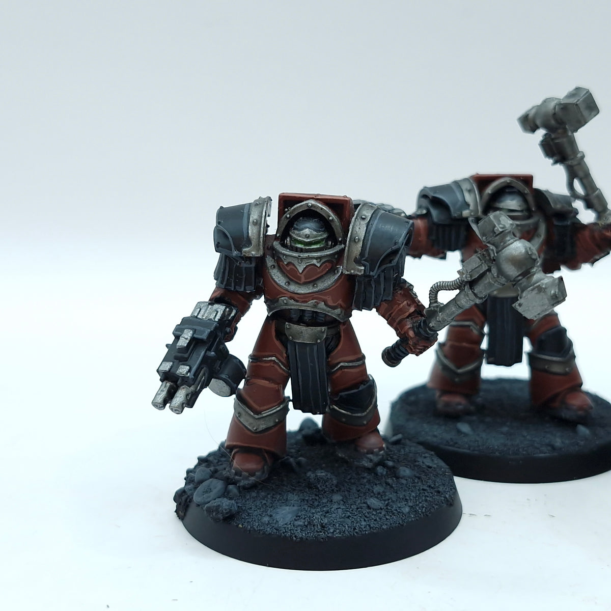 Warhammer Horus Heresy: Space Marine Word Bearers Cataphractii Terminators - Well Painted (BTD64)