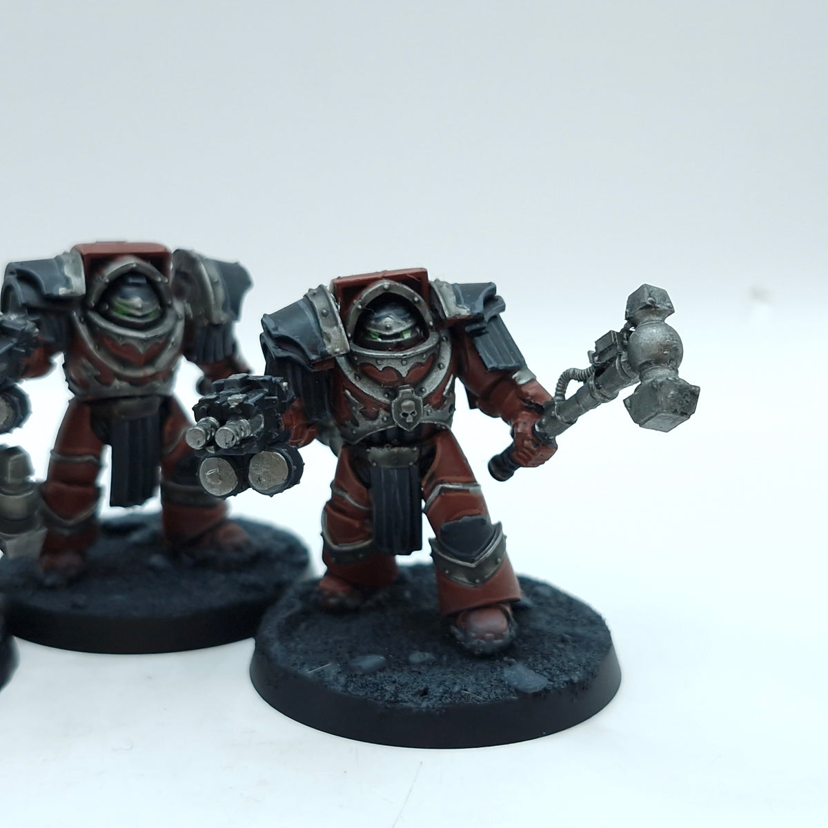 Warhammer Horus Heresy: Space Marine Word Bearers Cataphractii Terminators - Well Painted (BTD64)
