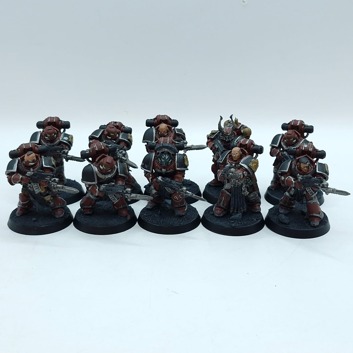 Warhammer Horus Heresy: Space Marine Word Bearers Tactical Squad - Well Painted (BTD60)