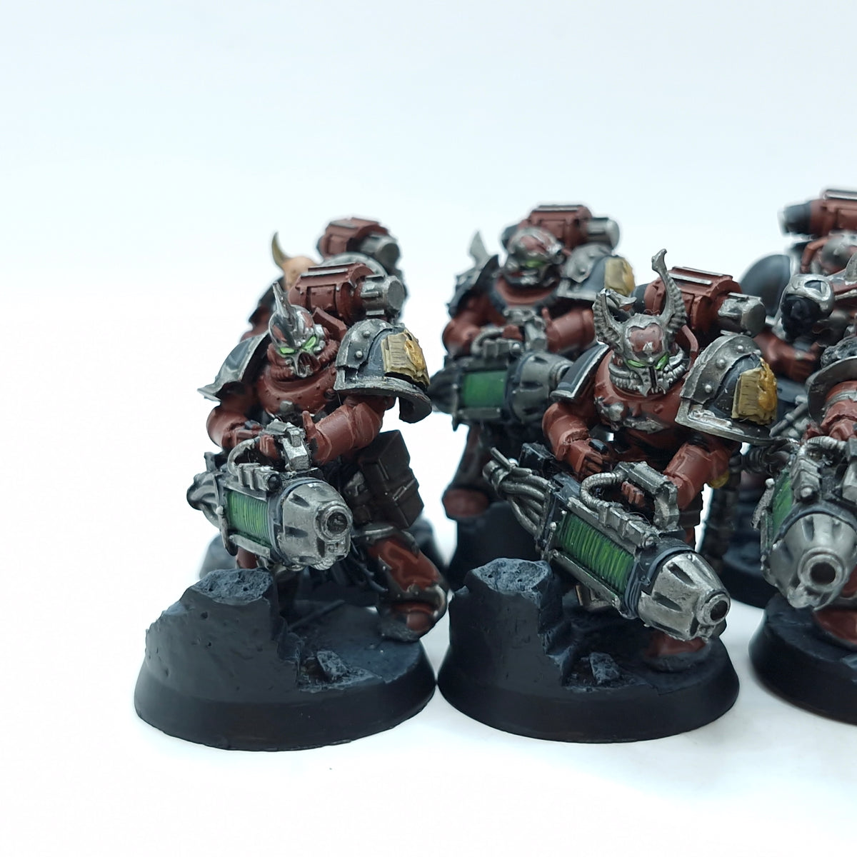 Warhammer Horus Heresy: Space Marine Word Bearers Support Squad FW Plasma Cannons - Well Painted (BTD57)