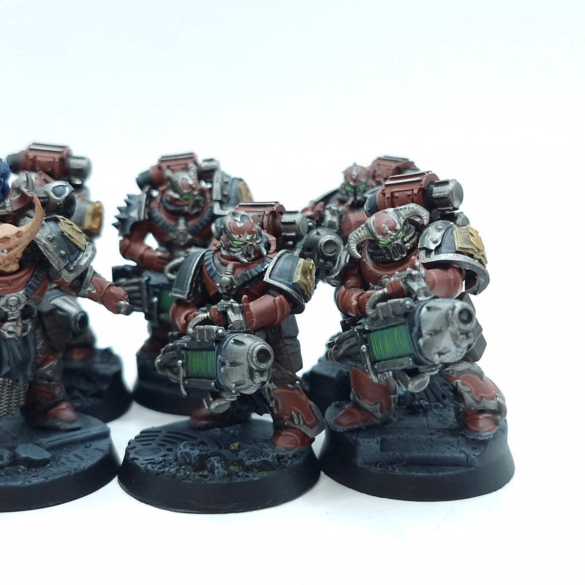 Warhammer Horus Heresy: Space Marine Word Bearers Support Squad FW Plasma Cannons - Well Painted (BTD57)