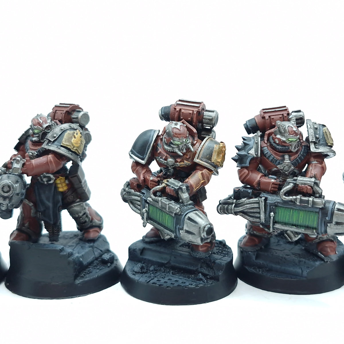 Warhammer Horus Heresy: Space Marine Word Bearers Support Squad FW Plasma Cannons - Well Painted (BTD57)