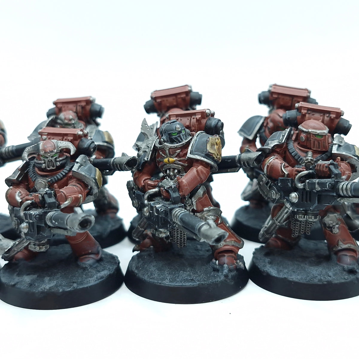 Warhammer Horus Heresy: Space Marine Word Bearers Support Squad Ryza Lascannons - Well Painted (BTD56)