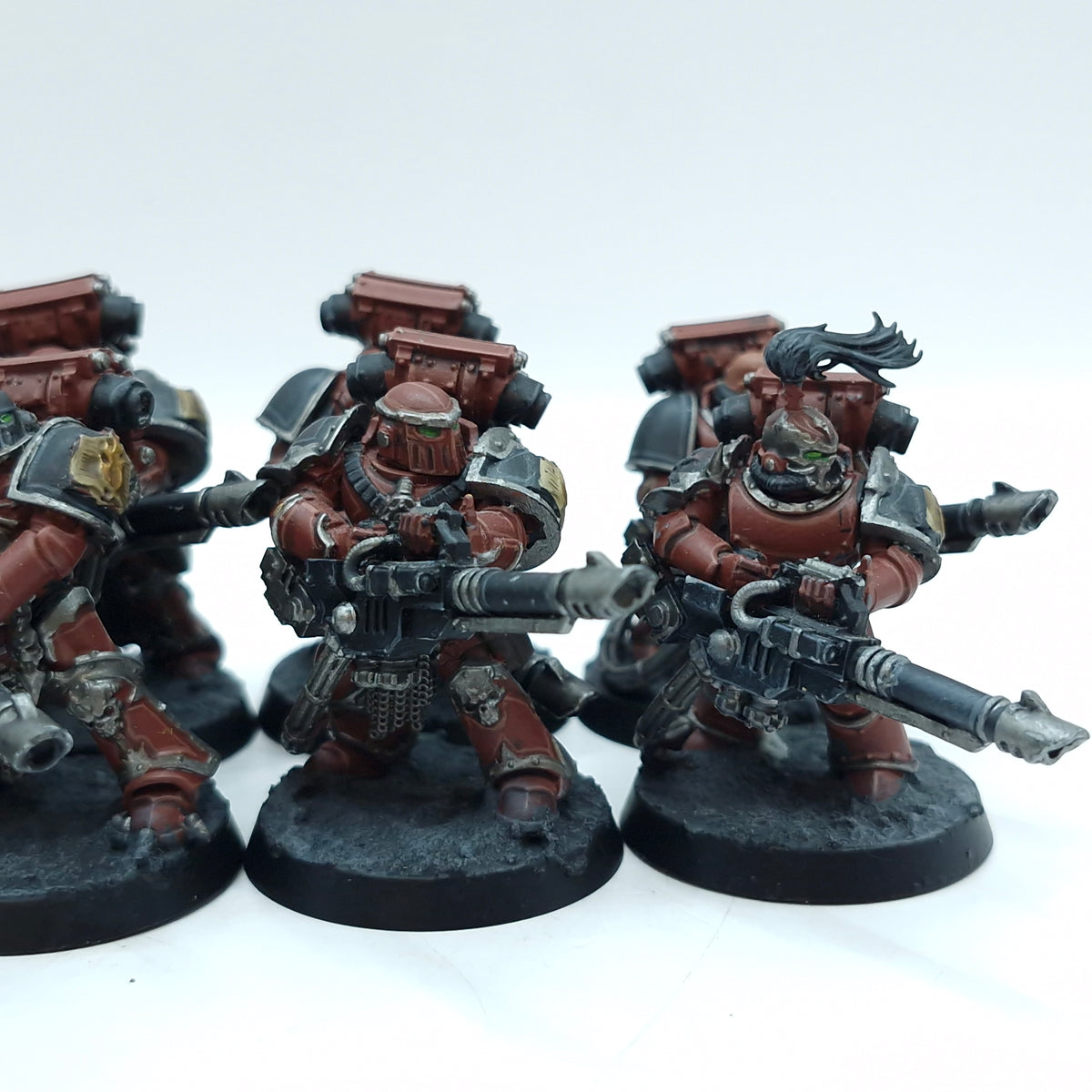Warhammer Horus Heresy: Space Marine Word Bearers Support Squad Ryza Lascannons - Well Painted (BTD56)