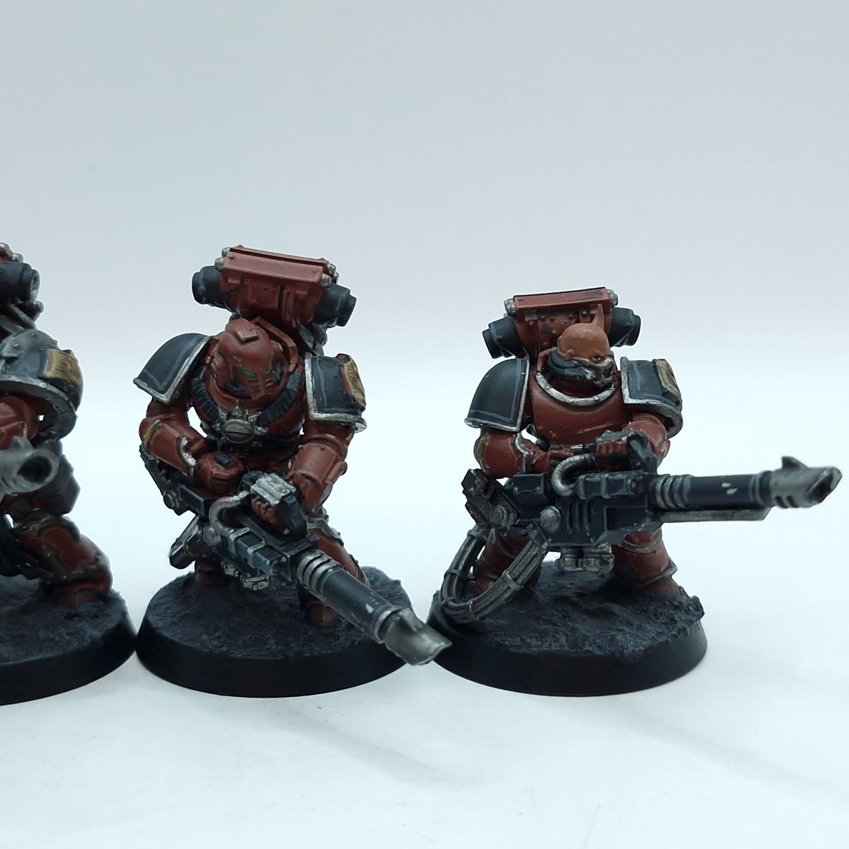 Warhammer Horus Heresy: Space Marine Word Bearers Support Squad Ryza Lascannons - Well Painted (BTD56)
