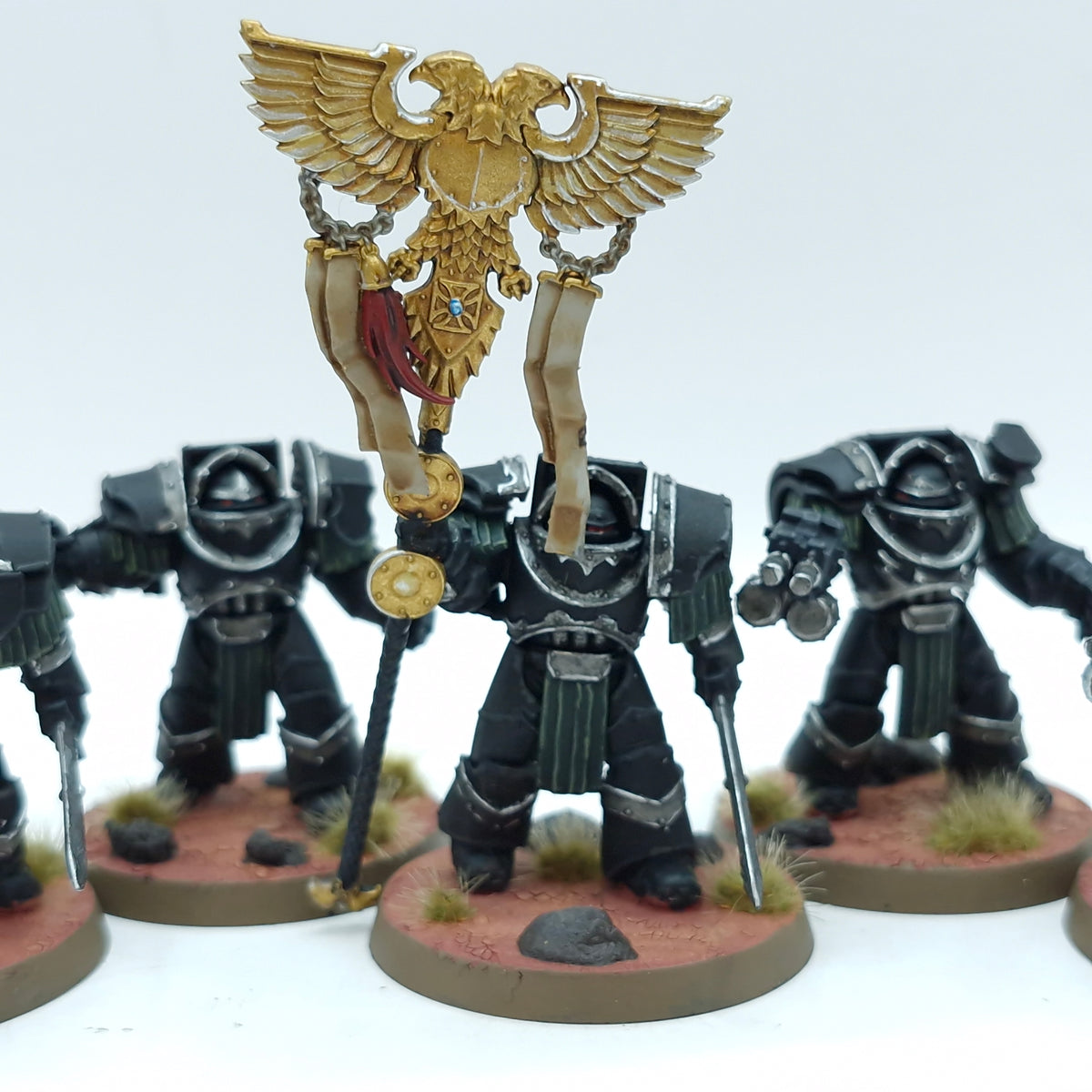 Warhammer Horus Heresy: Space Marines Dark Angels Cataphractii Terminators - Painted (BTC22)
