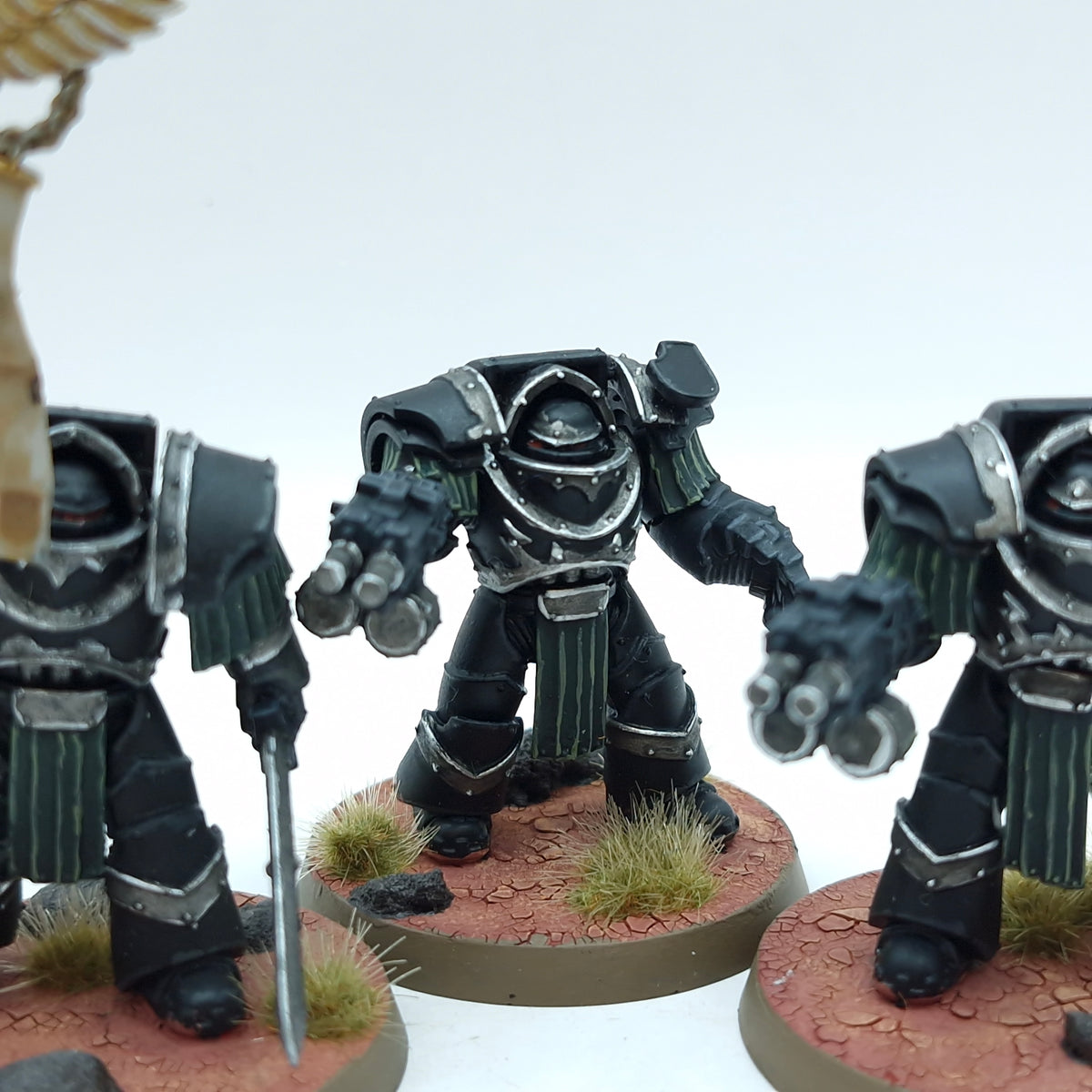 Warhammer Horus Heresy: Space Marines Dark Angels Cataphractii Terminators - Painted (BTC22)