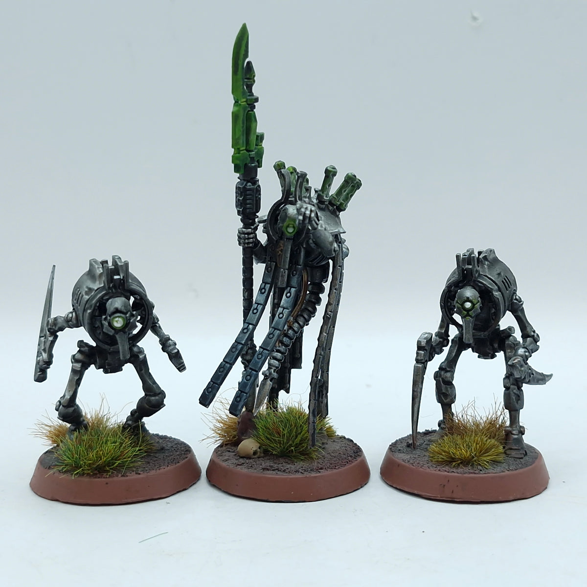 Warhammer 40k: Necrons Plasmancer and Cryptothralls - Painted (AD012)