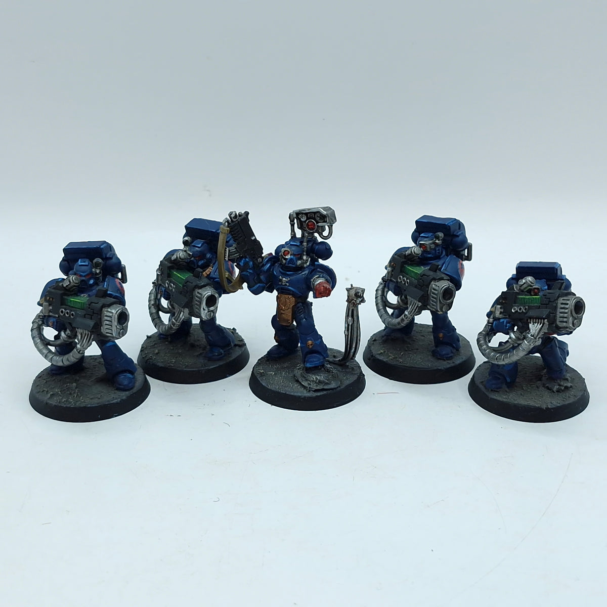 Warhammer 40k: Space Marines Crimson Fists Devastator Squad - Painted (AI054)