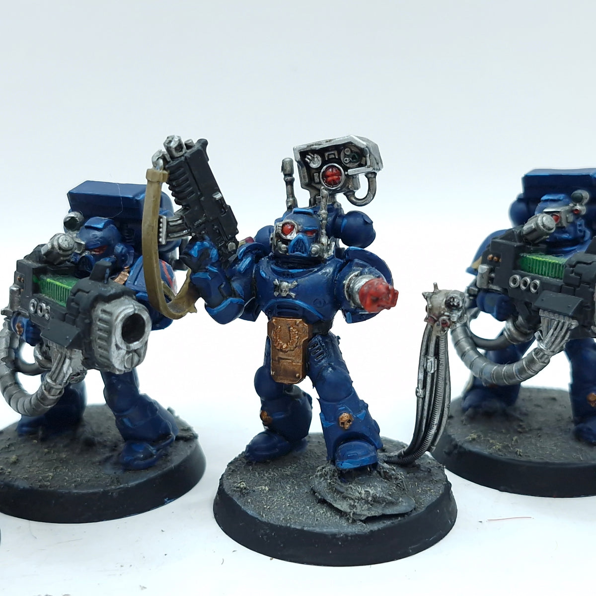 Warhammer 40k: Space Marines Crimson Fists Devastator Squad - Painted (AI054)