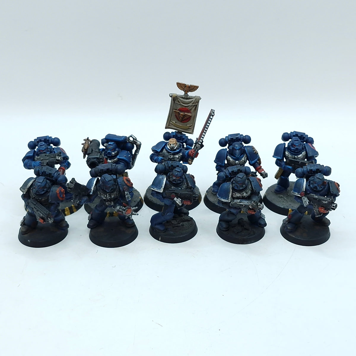 Warhammer 40k: Space Marines Crimson Fists Tactical Squad - Painted (BR171)