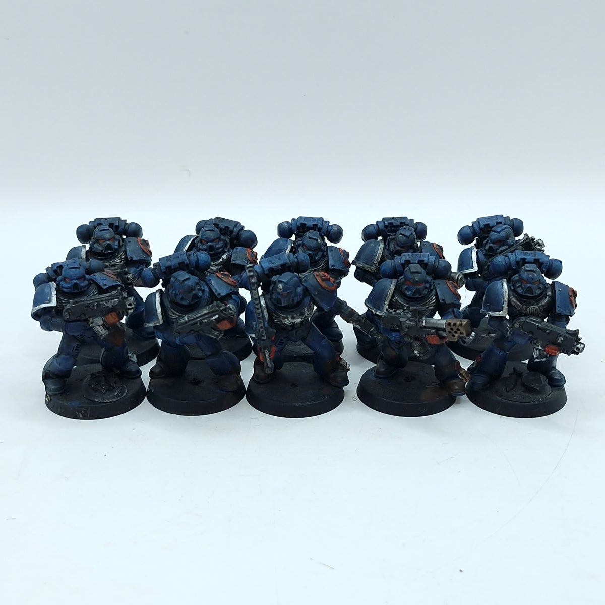 Warhammer 40k: Space Marines Crimson Fists Tactical Squad - Painted (BH203)