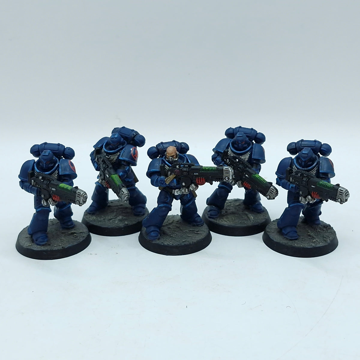 Warhammer 40k: Space Marines Crimson Fists Hellblasters - Painted (BA107)