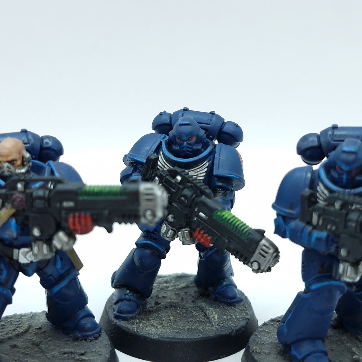 Warhammer 40k: Space Marines Crimson Fists Hellblasters - Painted (BA107)