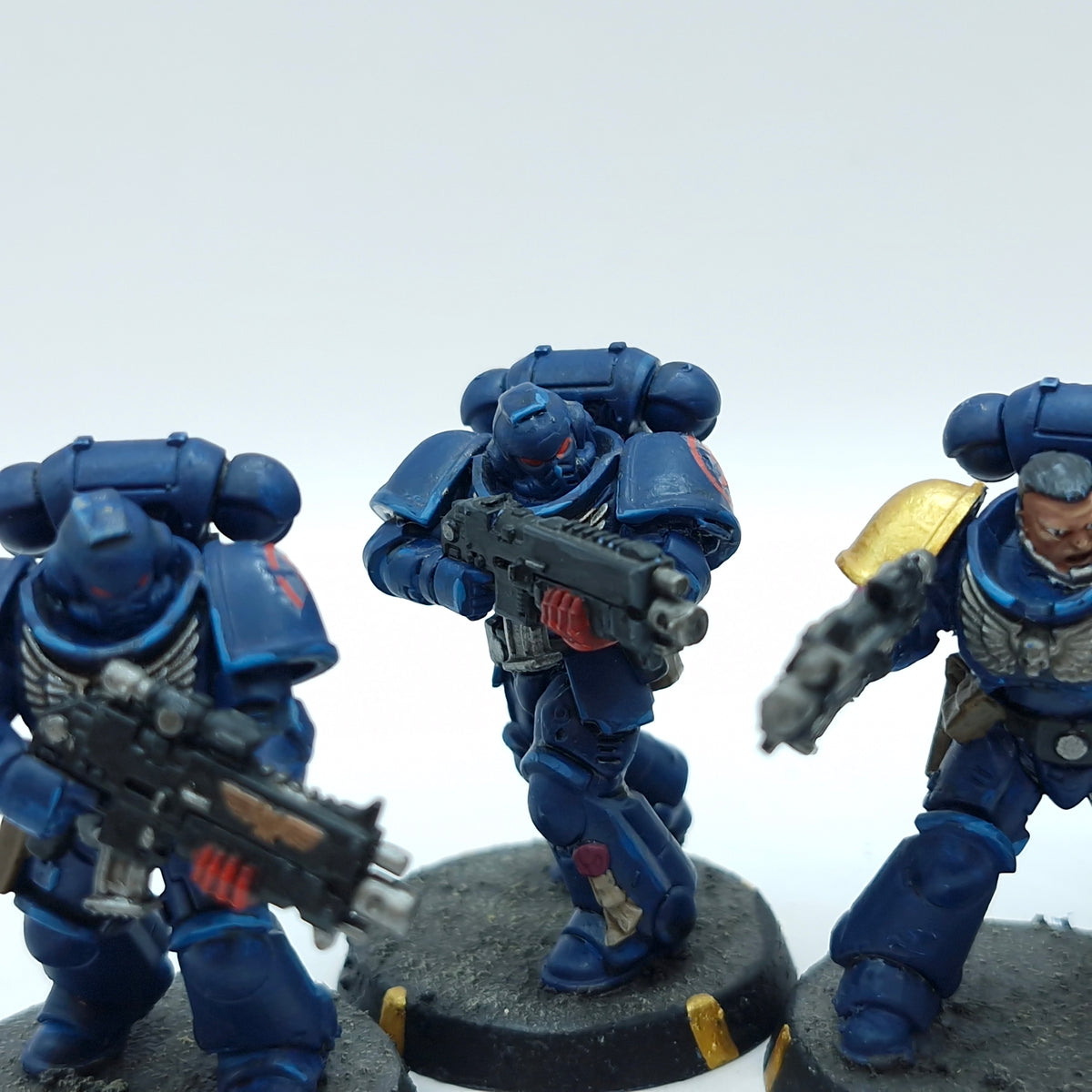 Warhammer 40k: Space Marines Crimson Fists Intercessors - Painted (BC131)