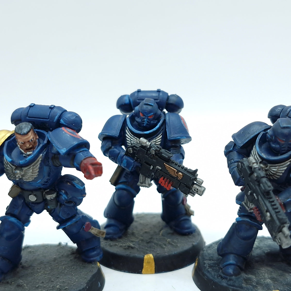 Warhammer 40k: Space Marines Crimson Fists Intercessors - Painted (BC131)