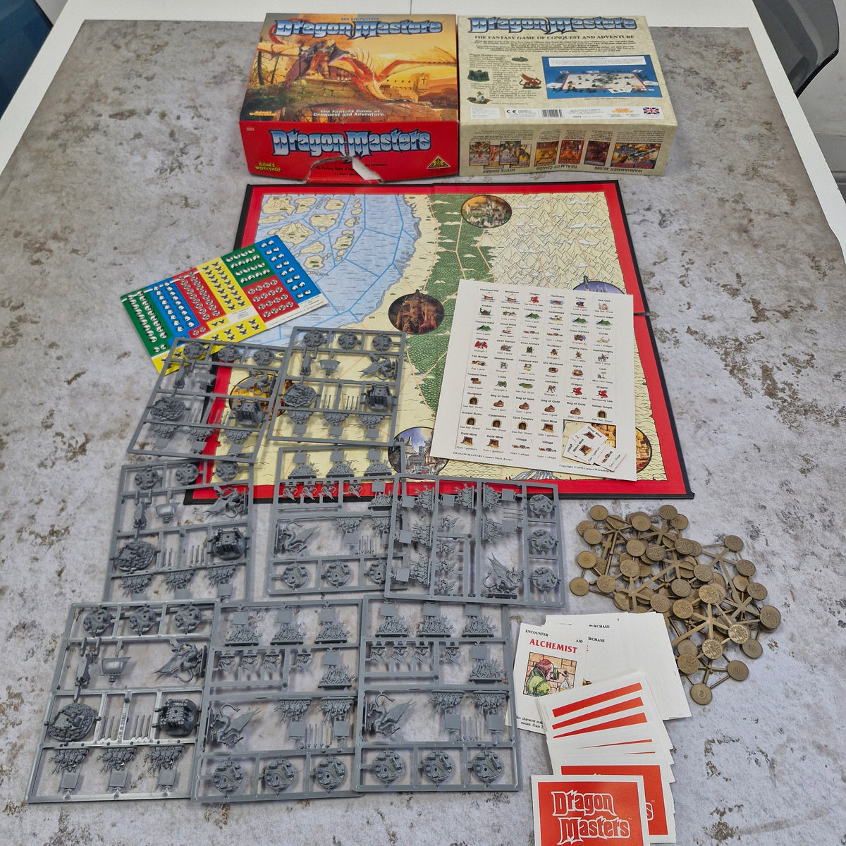 Dragon-Masters Board Game - Games Workshop 1991 - missing rulebook AY204
