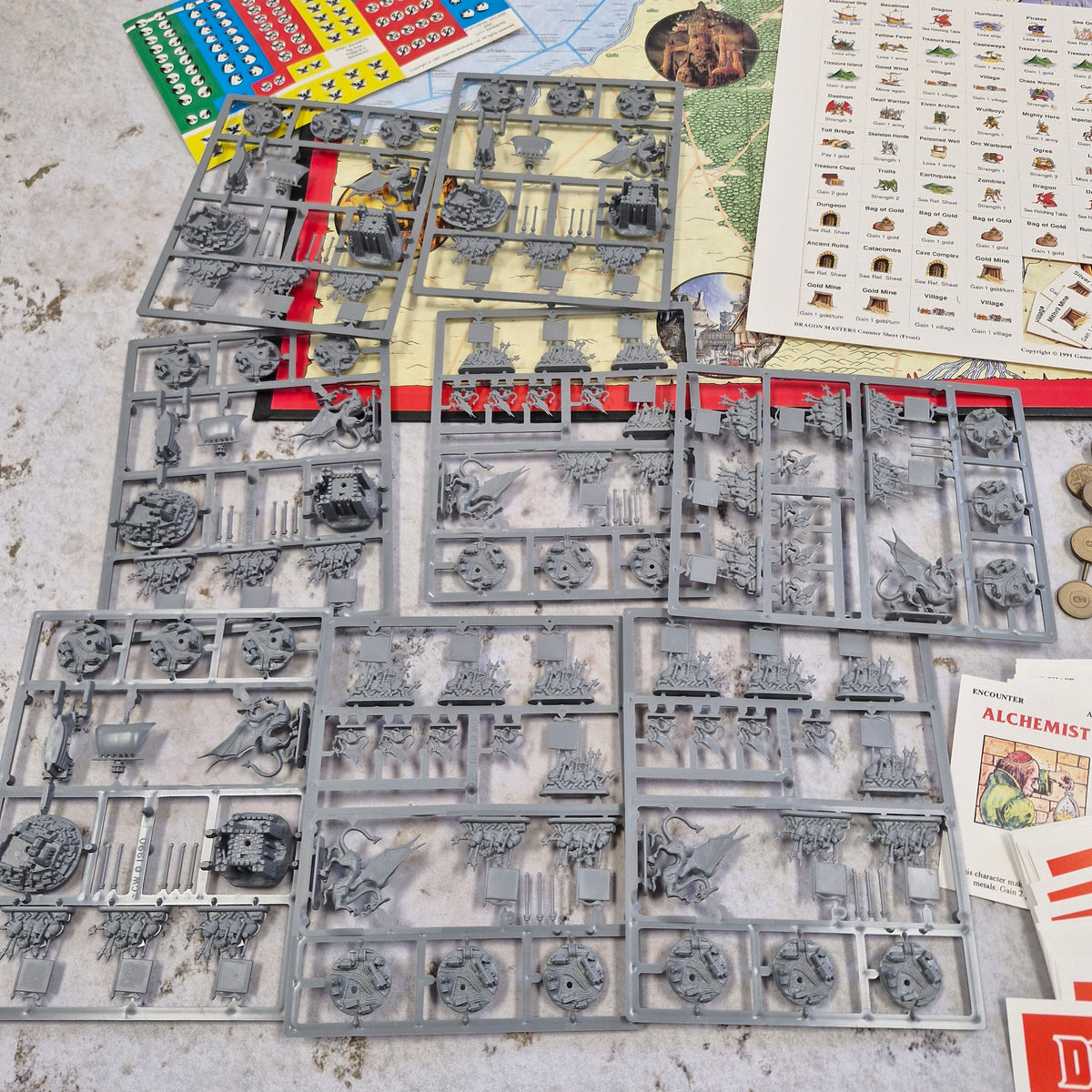 Dragon-Masters Board Game - Games Workshop 1991 - missing rulebook AY204