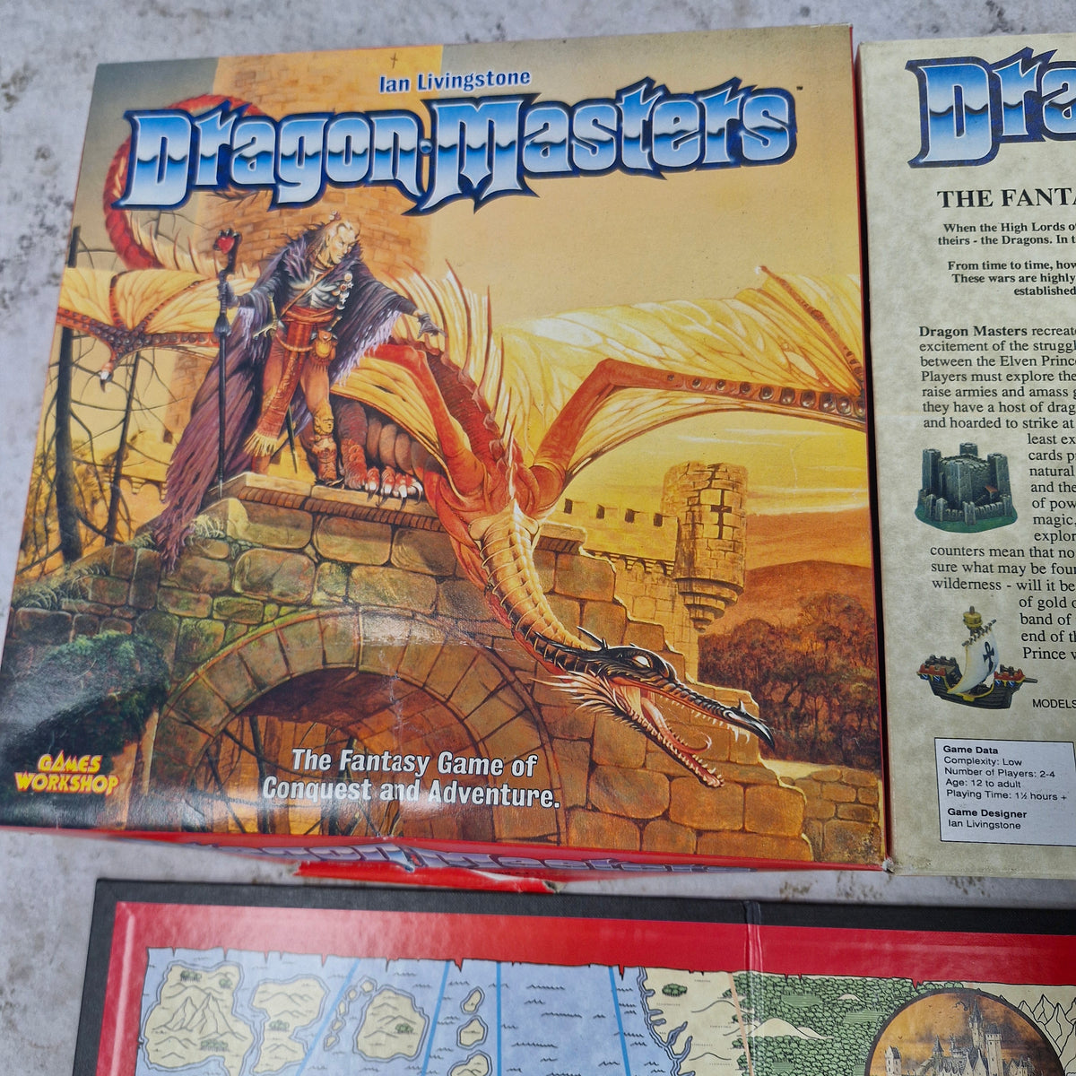 Dragon-Masters Board Game - Games Workshop 1991 - missing rulebook AY204