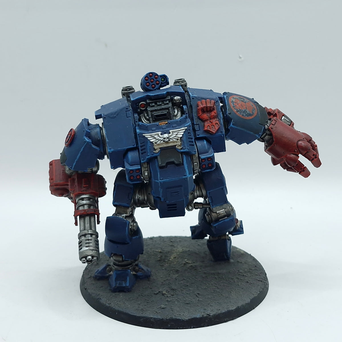 Warhammer 40k: Space Marines Crimson Fists Redemptor Dreadnought - Well Painted (AR001)