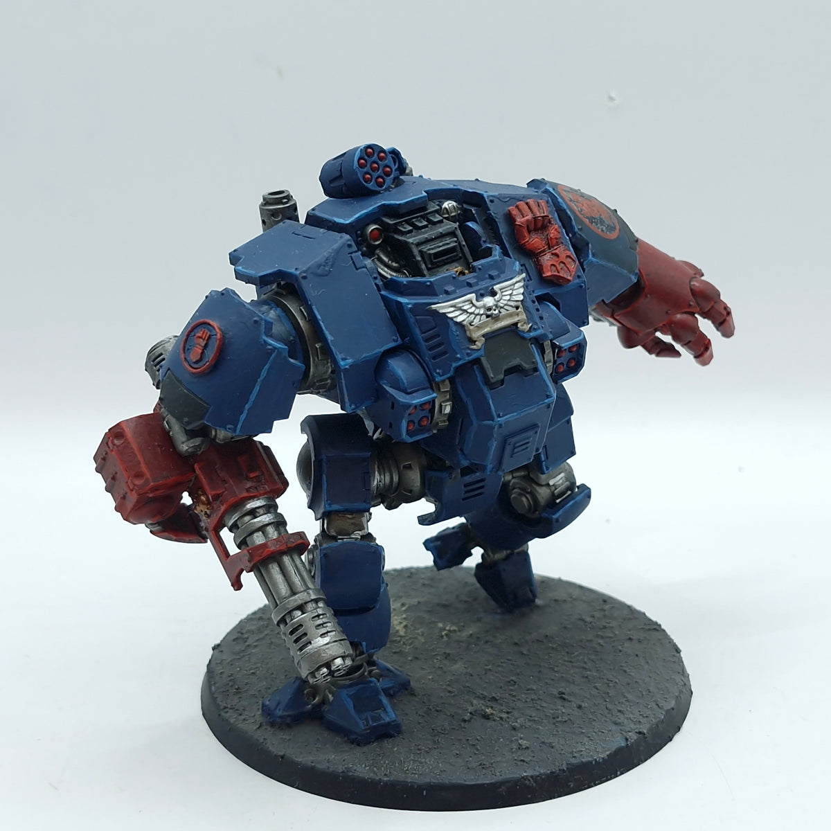 Warhammer 40k: Space Marines Crimson Fists Redemptor Dreadnought - Well Painted (AR001)