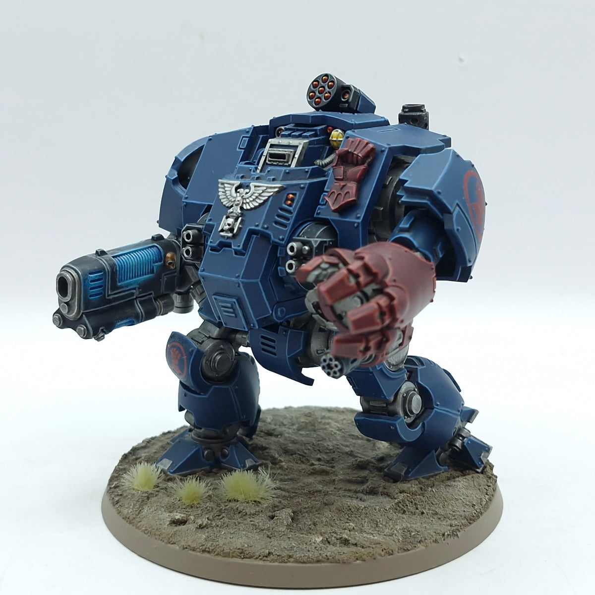 Warhammer 40k: Space Marines Crimson Fists Redemptor Dreadnought - Well Painted (AR049)