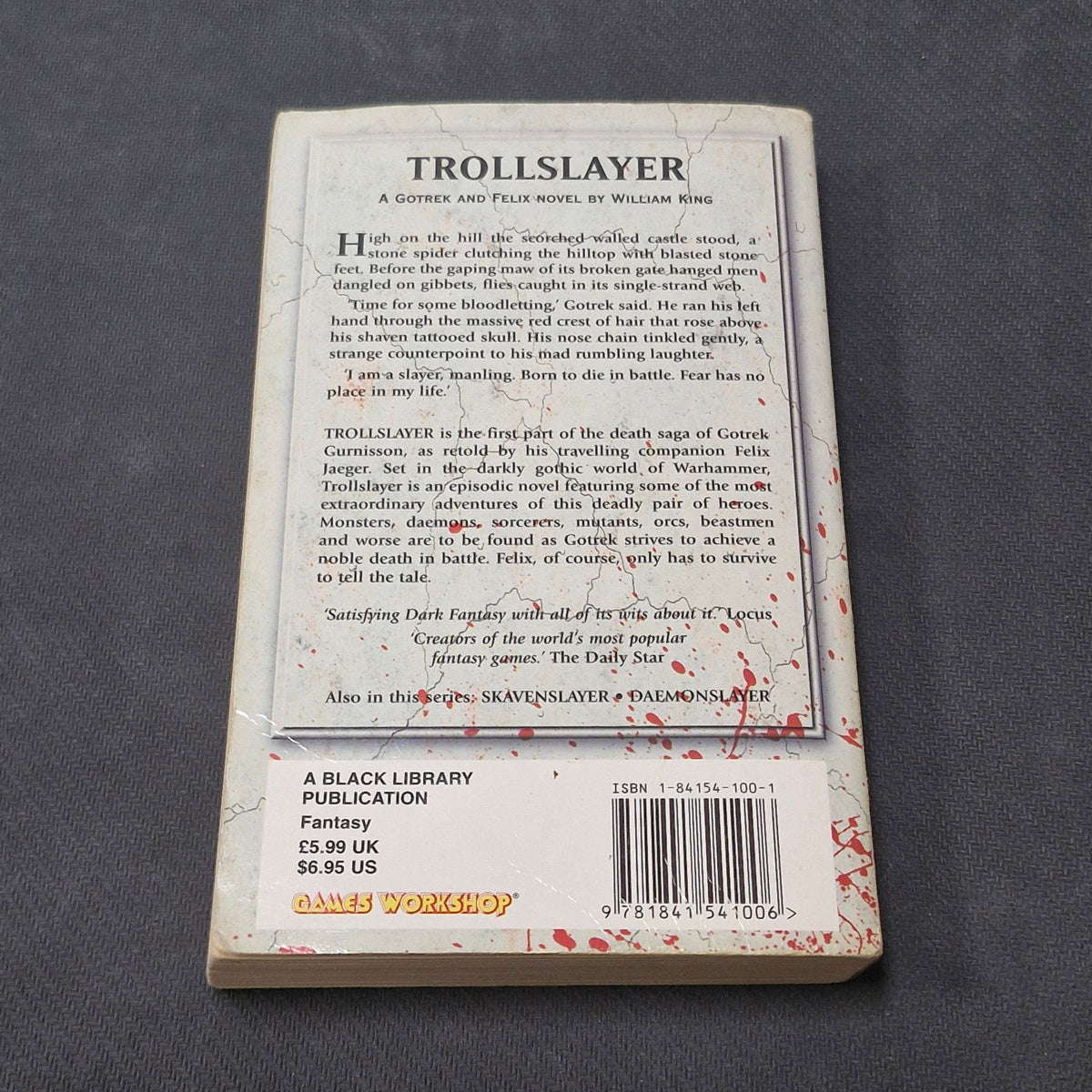 Warhammer Slayer 4 Book Bundle Gotrek And Felix Novels by William King (AS118) AS118