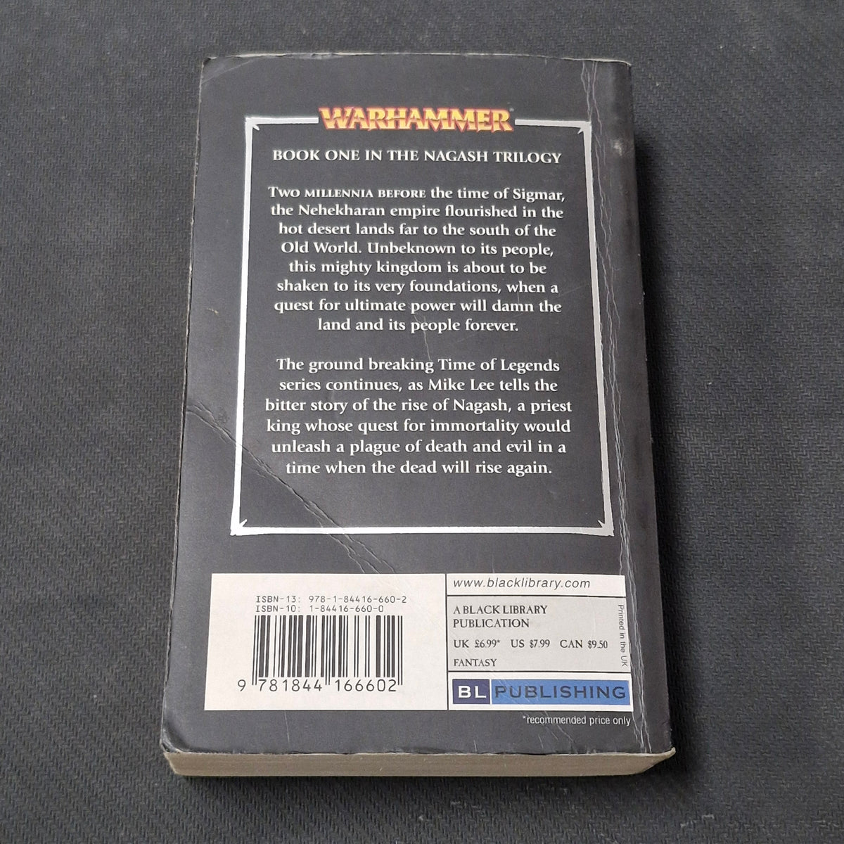 Warhammer Time Of Legends: Nagash The Sorcerer Novel by Mike Lee (AS137) AS137
