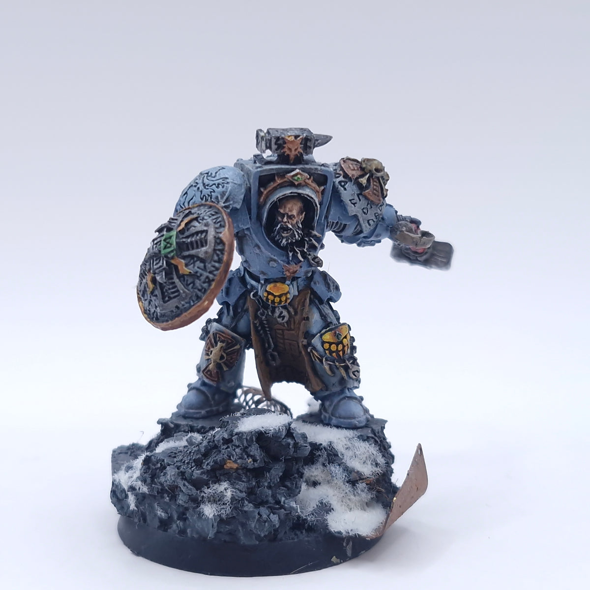 Warhammer 40k: Space Marines Space Wolves Arjac Rockfist Well Painted AE158