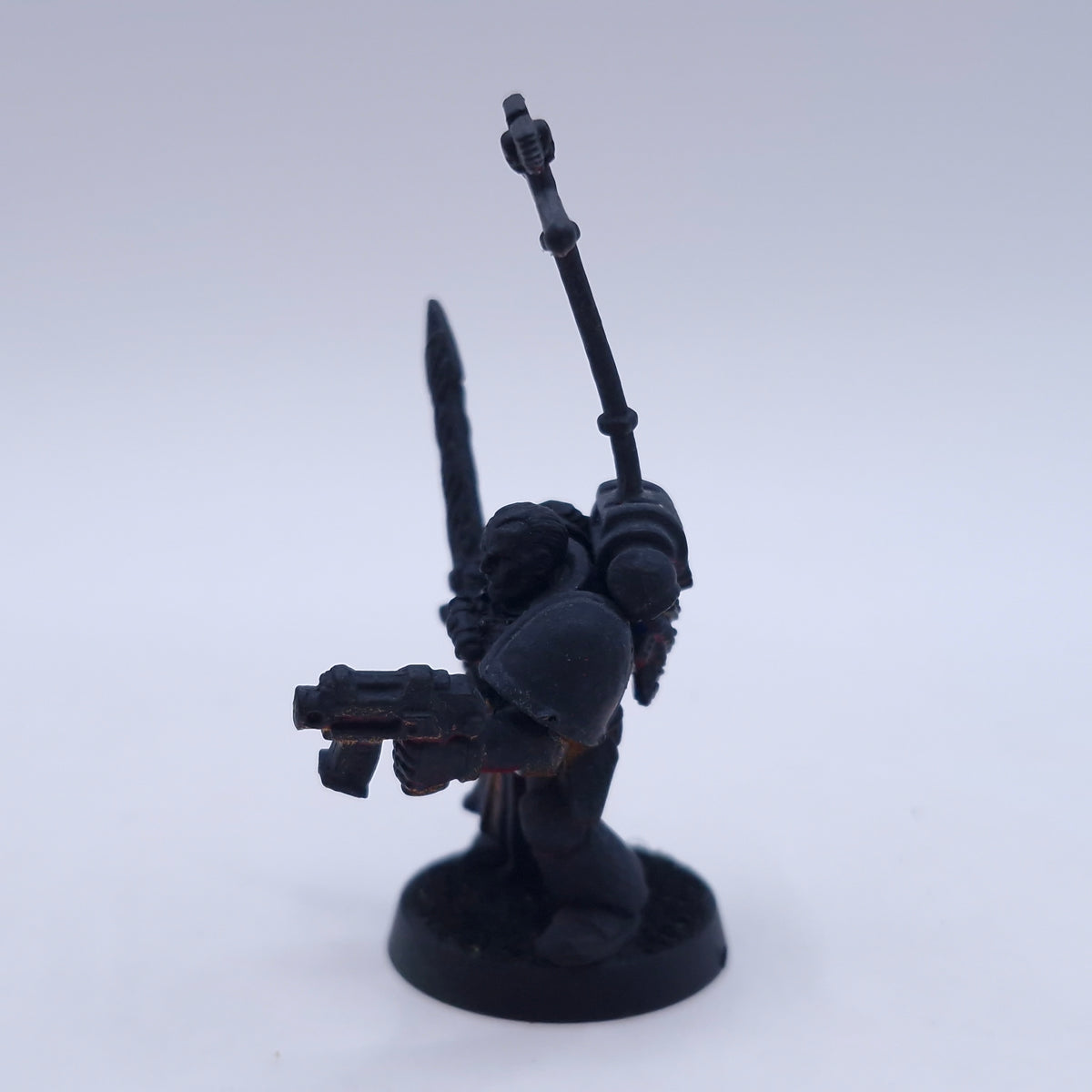 Warhammer 40k: Space Marines Veteran Sergeant and Lexicanum Librarian Metal BA040