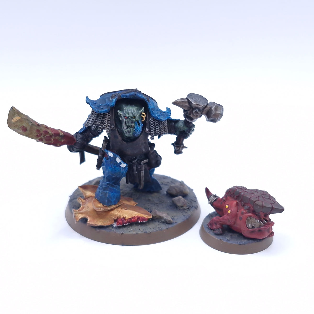 Warhammer AoS: Orruk Warclans Zoggrok Anvilsmasha Painted BTA13