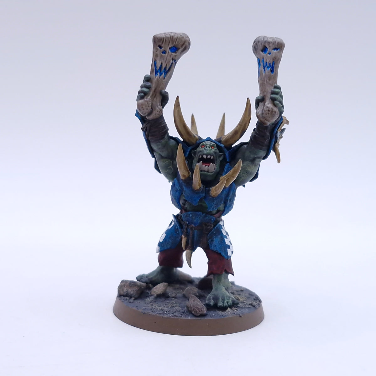 Warhammer AoS: Orruk Warclans Warchanter with Weirdnob Shaman Painted BC003