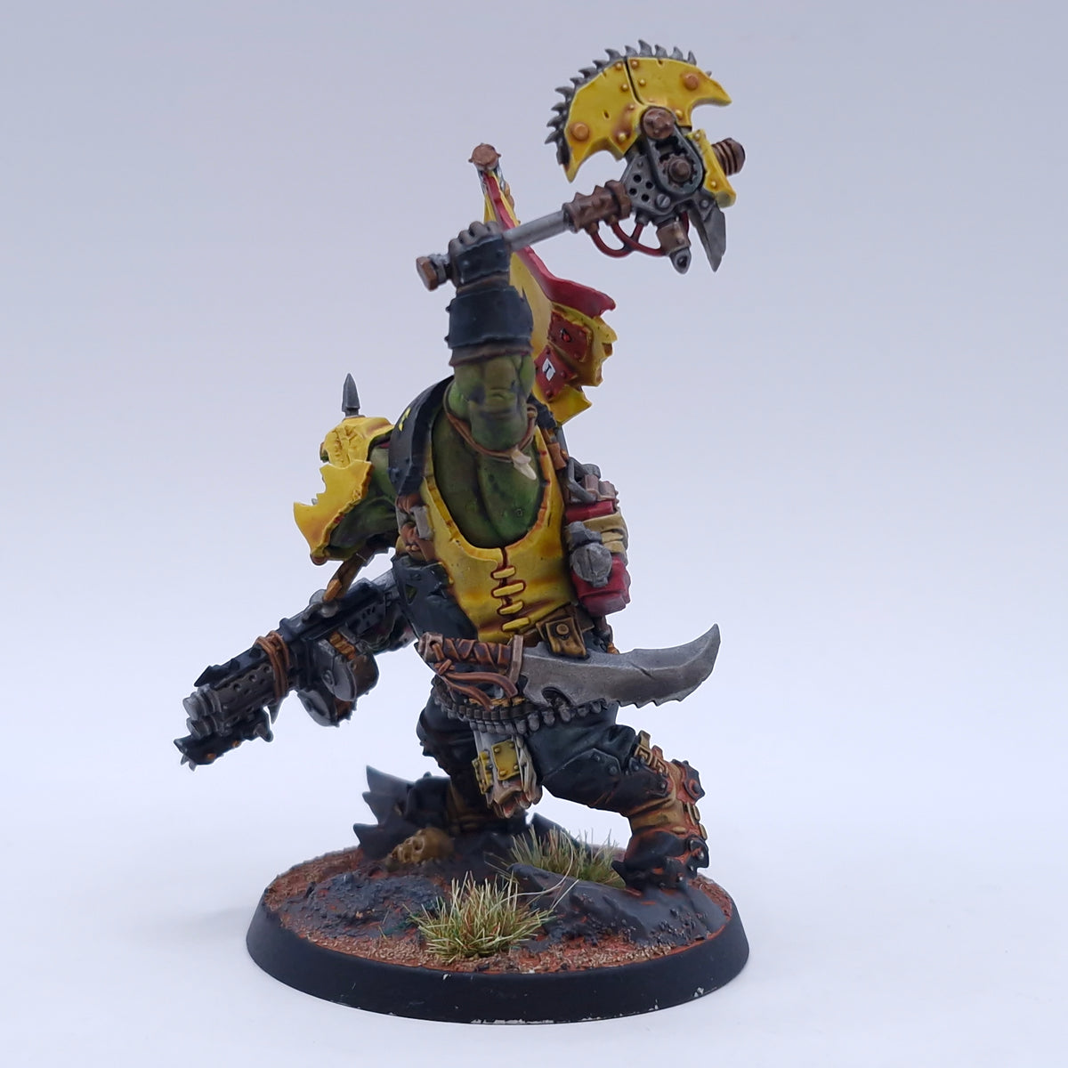 Warhammer 40k: Orks Bad Moons Warboss Painted Armageddon BA063