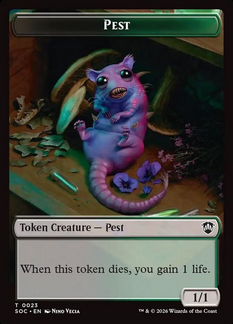 pest control mtg card Pest (23)| Magic: The Gathering Card