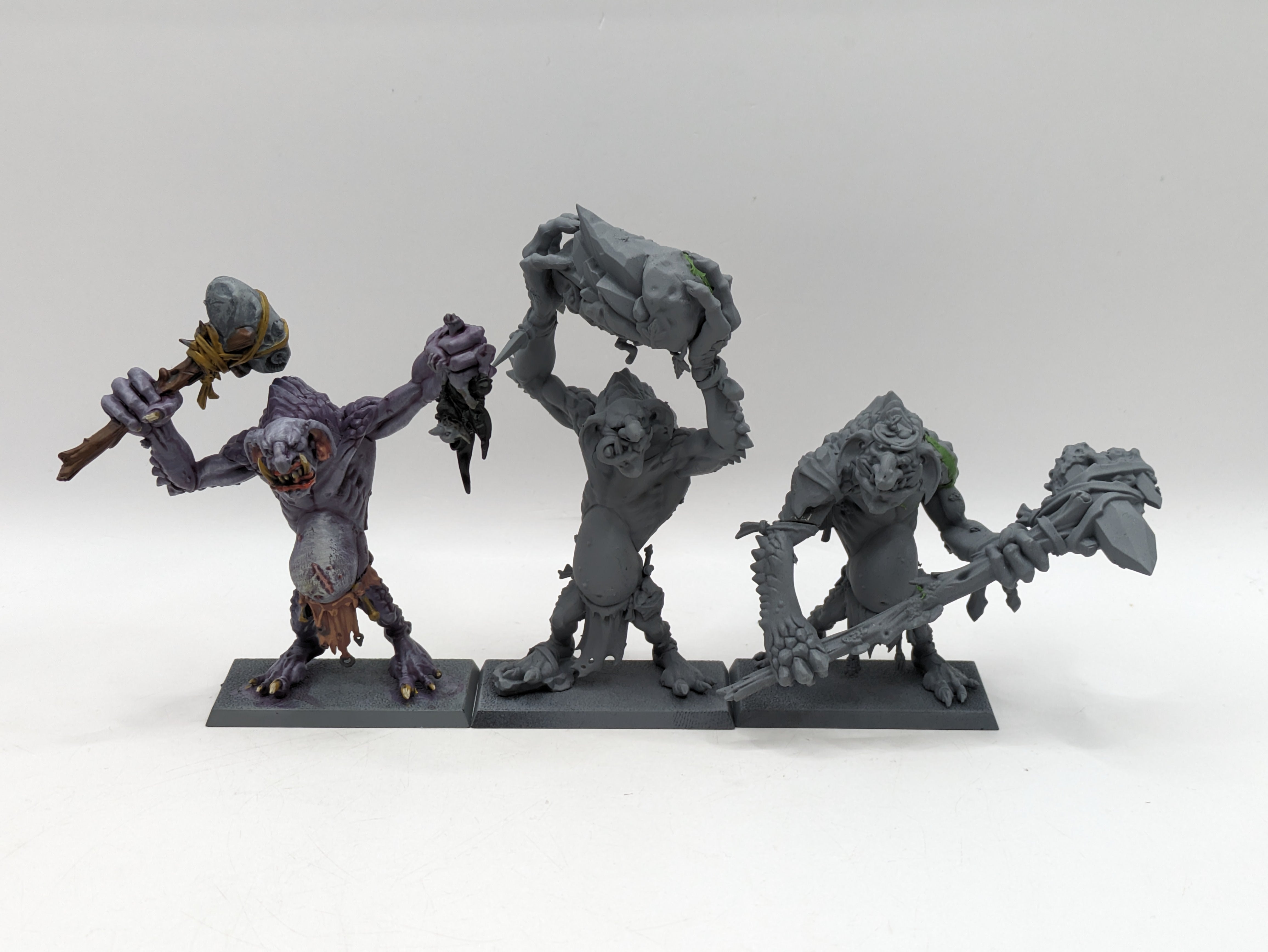 Figurine Warhammer – Rockgut Troggoths / Stone Trolls – Games Workshop – Peinte