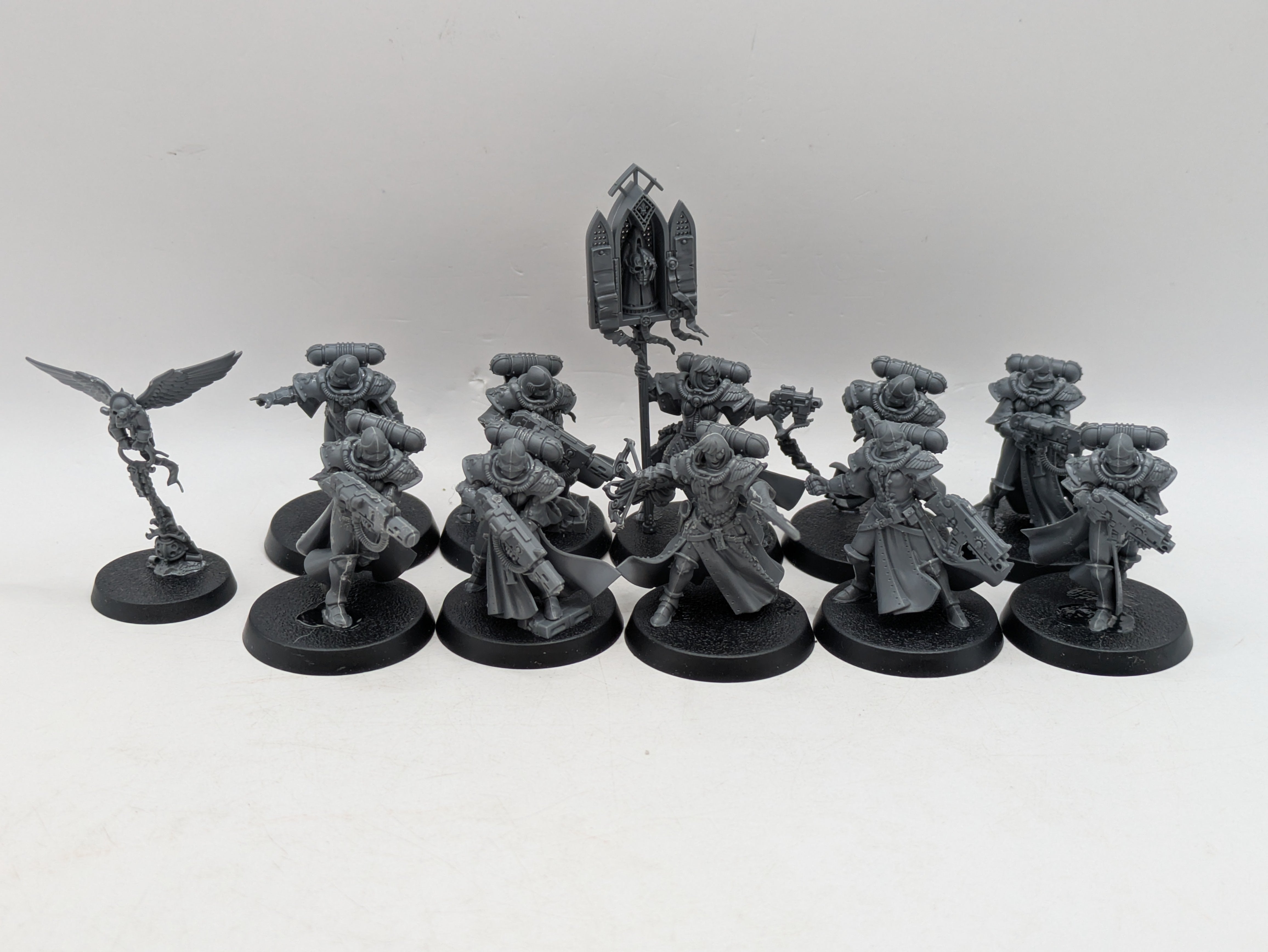 Escouade Battle Sister – Adepta Sororitas Warhammer 40k, Peintes Et Assemblées