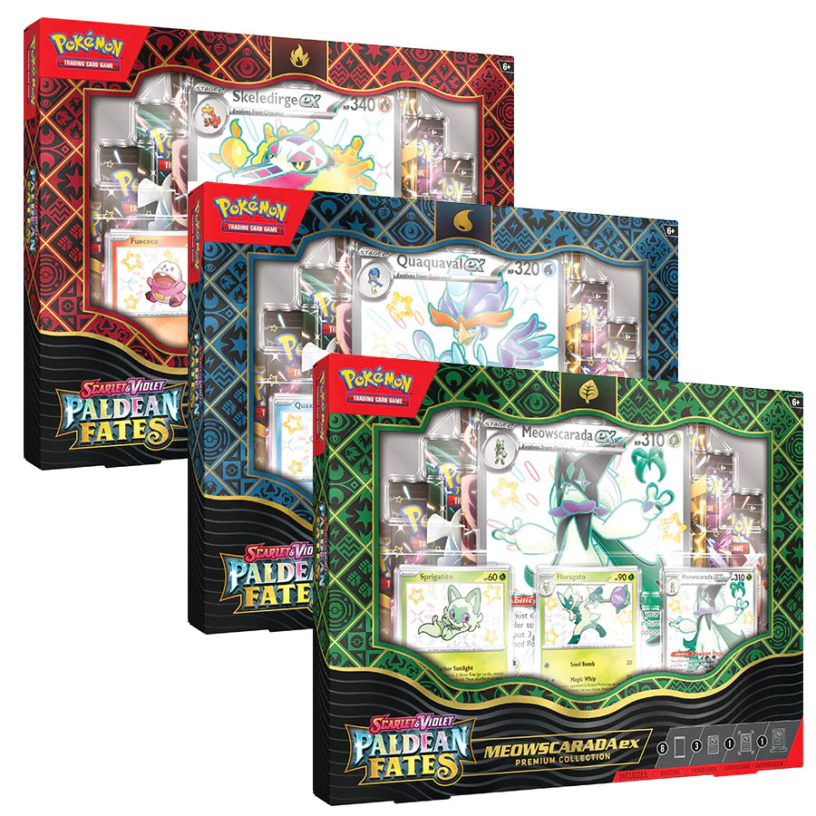 pokemon cards premium collection box Pokemon TCG: Paldean Fates Premium Collection (one at random)