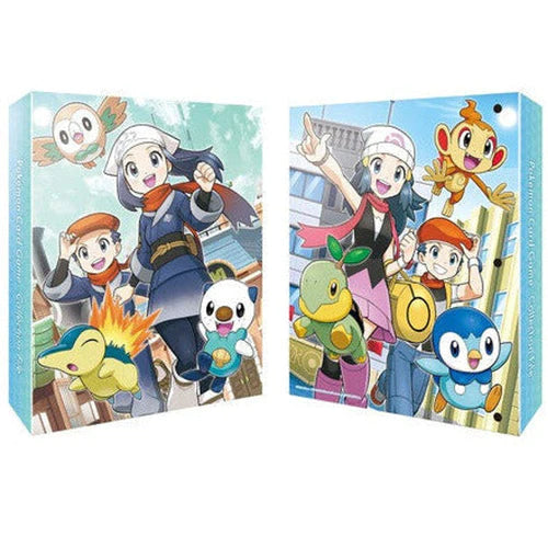 piplup card binder Pokémon Centre Dawn Piplup Turtwig Chimchar A4 Card Folder Ring Binder