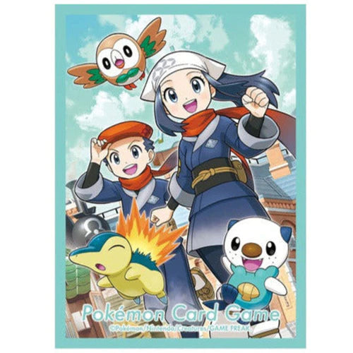 Pokemon Centre Reik Akari Cyndaquil Rowlett 64 Art Sleeves - Japanese Import