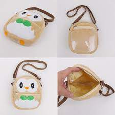 Pokemon Centre Rowlett Plush Backpack Bag Purse - Japanese Import