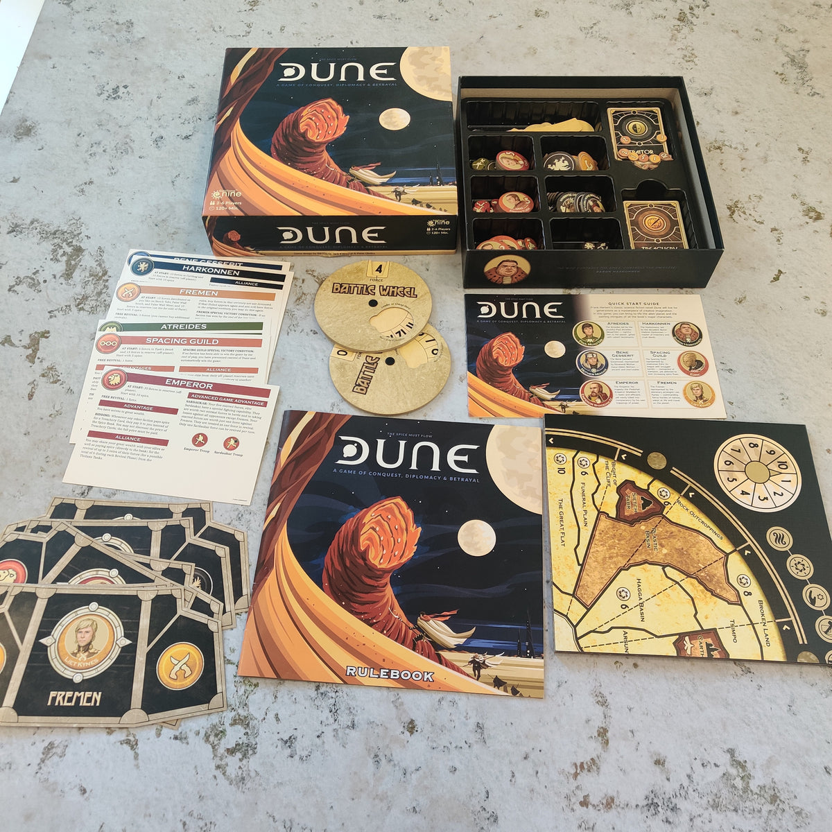 Dune (2019) Board Game - Used / Complete AV052