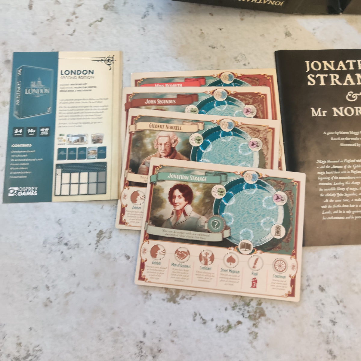 Jonathan Strange and Mr Norrell: A Board Game of English Magic - Used / Complete AV050
