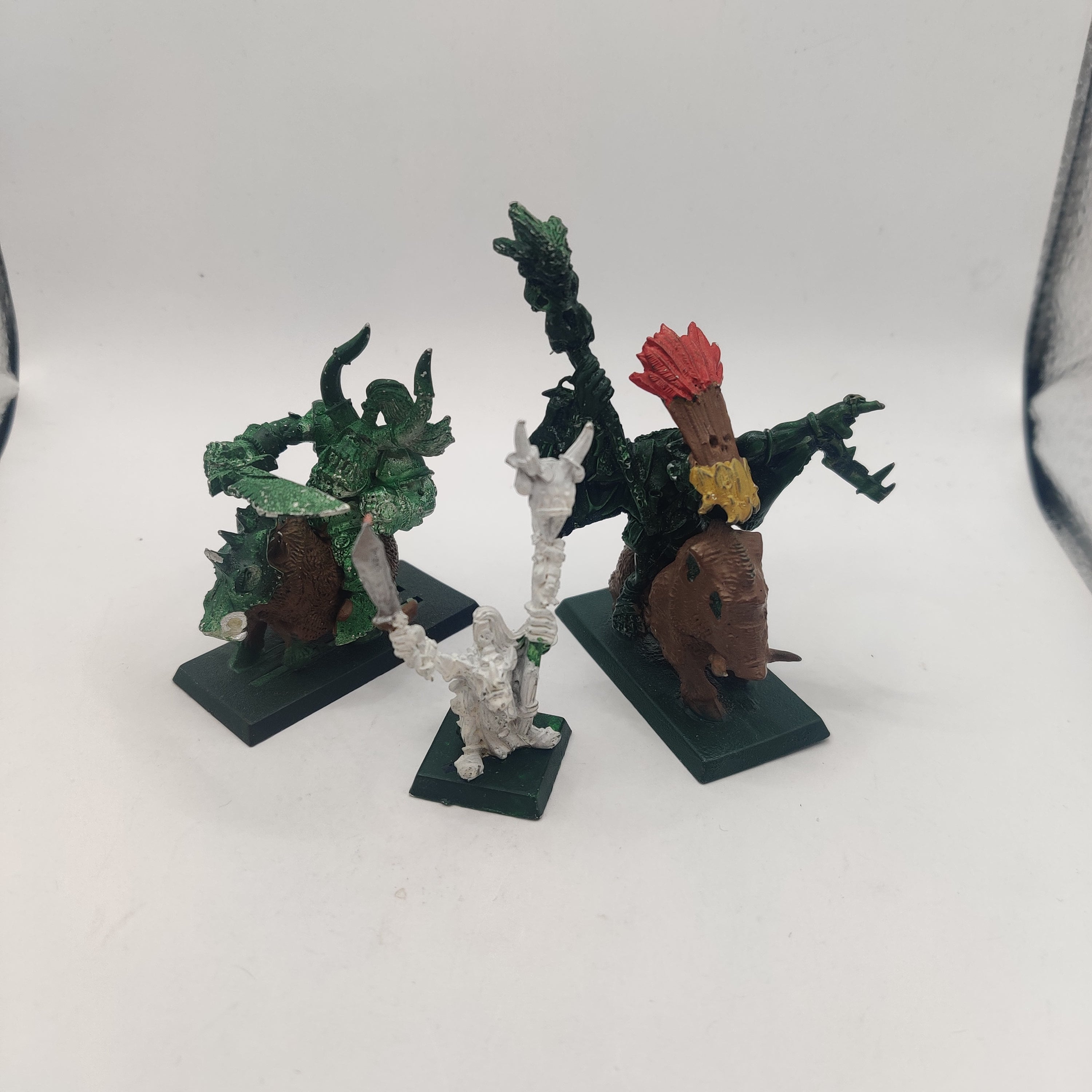 Warhammer – Orc Shaman Monté Et à Pied – Orcs & Goblins Métal OOP (Neuf, Démonté)