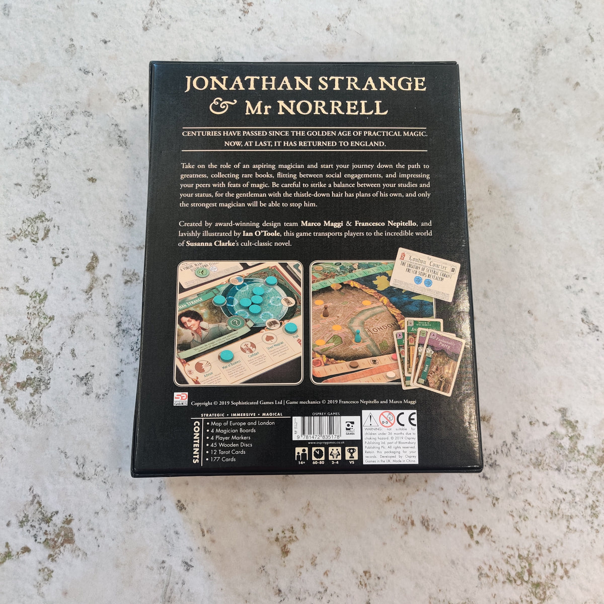 Jonathan Strange and Mr Norrell: A Board Game of English Magic - Used / Complete AV050