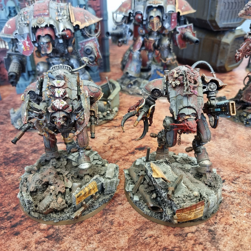 Warhammer 40k: Heavily Converted Chaos Knight Army - Well painted! (CAB103)