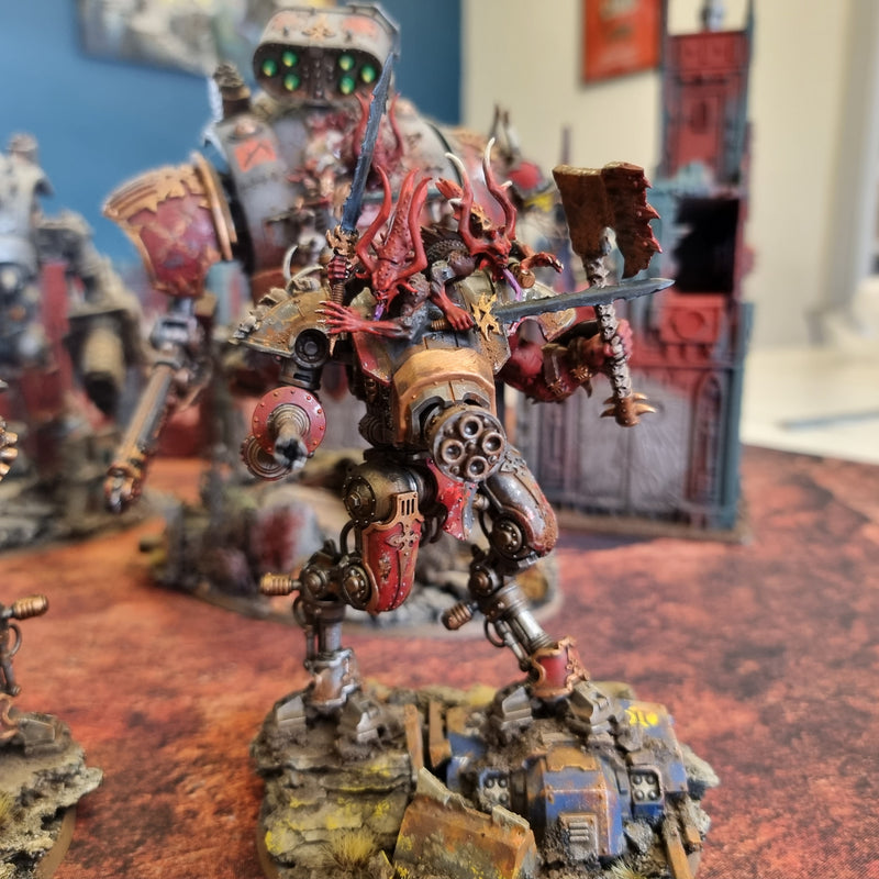 Warhammer 40k: Heavily Converted Chaos Knight Army - Well painted! (CAB103)