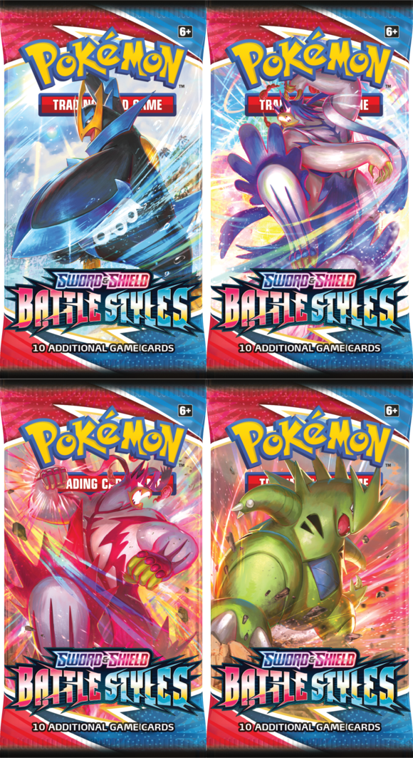 Pokemon Sword & Shield: Battle Styles Booster Pack (4X Packs)
